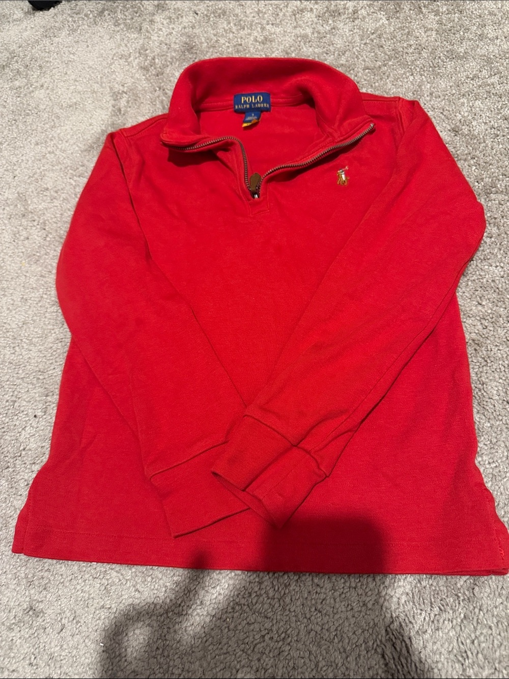 Polo by Ralph Lauren Bright Red Half-Zip Pullover